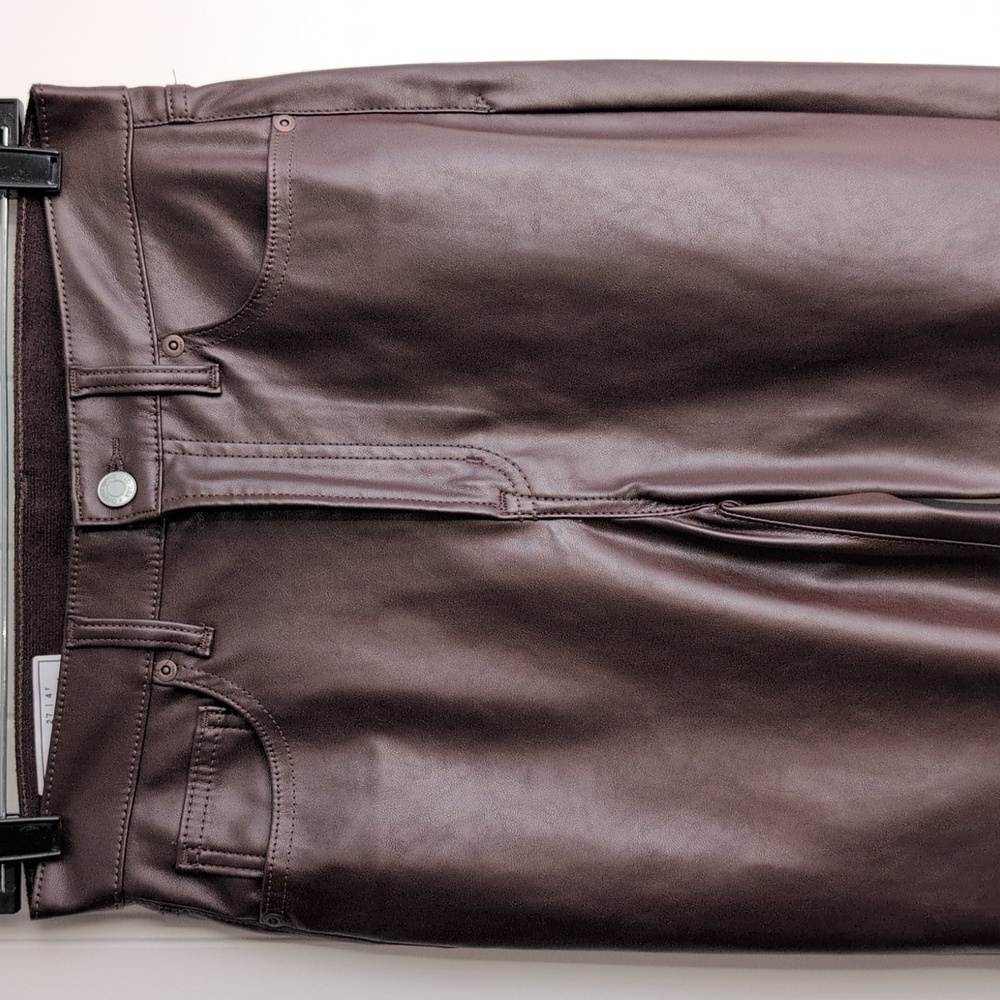 GAP Vintage Slim High Rise Faux Leather Jeans - Picture 7 of 11